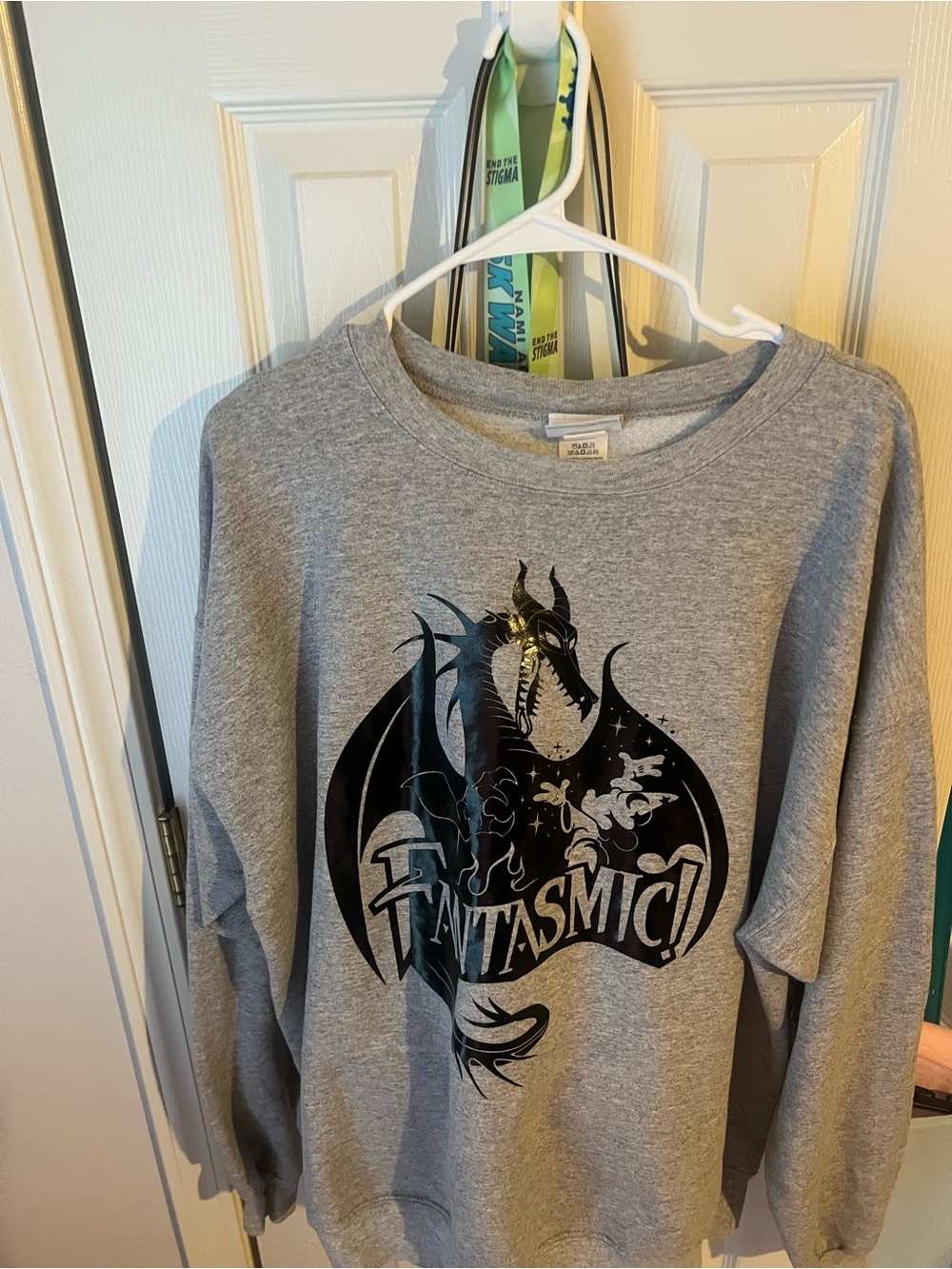 Disney Gray Fantasmic! Dragon Graphic Sweatshirt